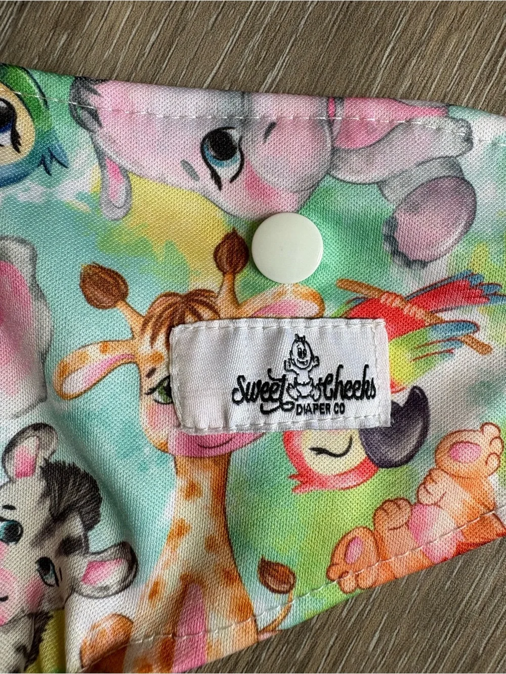 Colorful Animal Print Reusable Kids Cloth Diaper - Sweet Cheeks Diaper Co